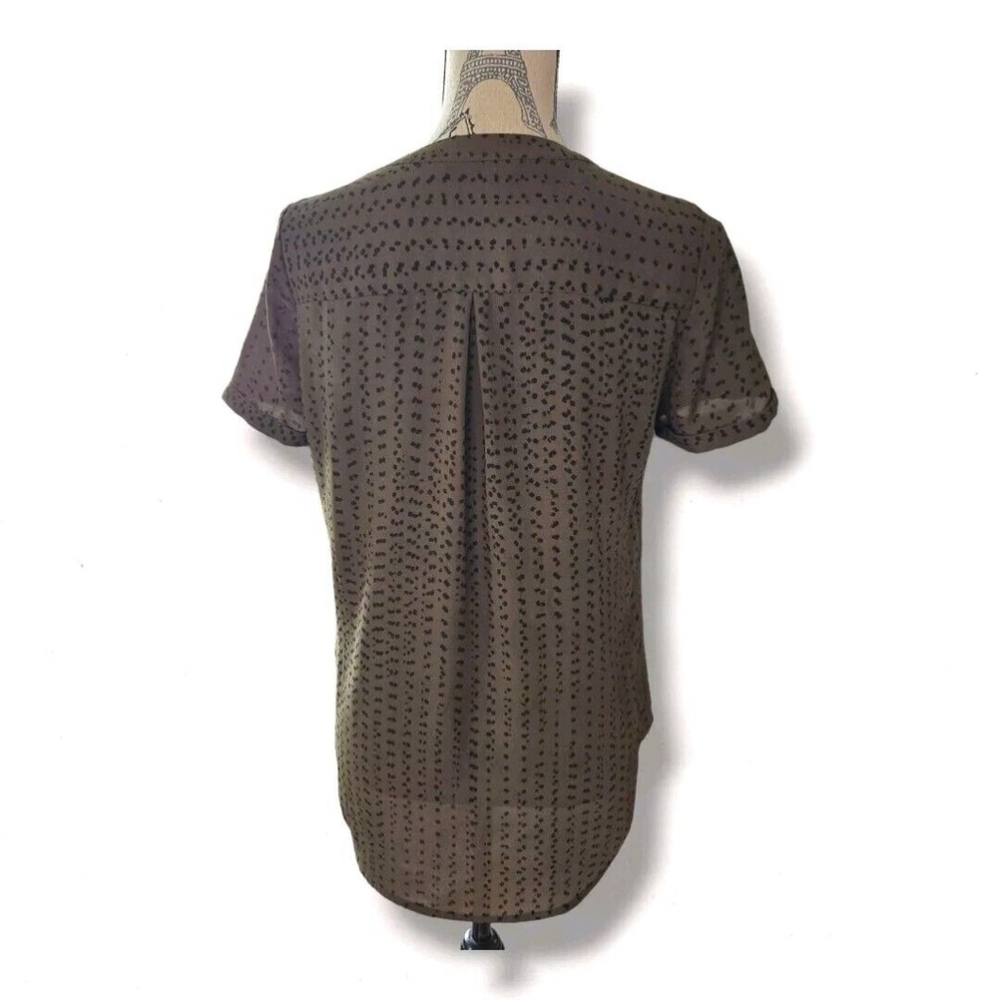APT. 9 Women's Green Short Sleeve Blouse Top Size Extra Small (XS) - Picture 2 of 8
